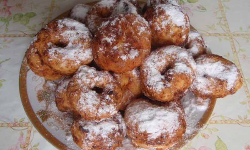 Творожные пончики для мужа