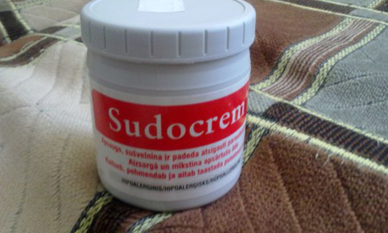 В нашей аптечке Sudokrem - средство  № 1 