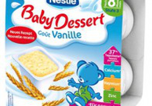 Молочные десерты NESTLÉ  со вкусом ванили