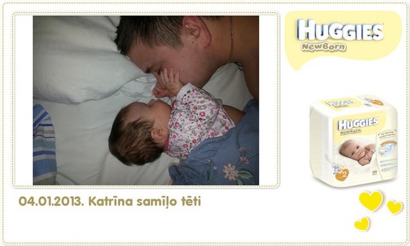 Катрина растёт вместе с Huggies® Newborn: 68 день