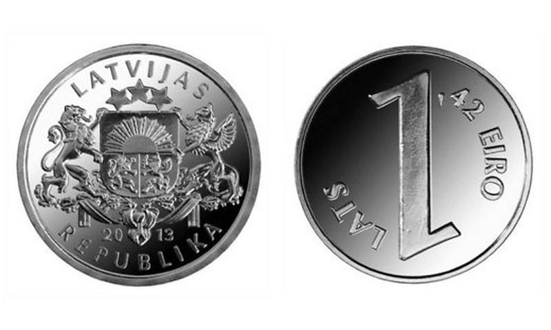 В Латвии выпустят лато-евровую монету