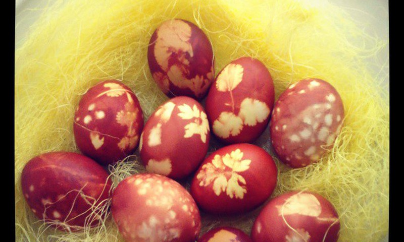 Наши красивые пасхальные яйца!