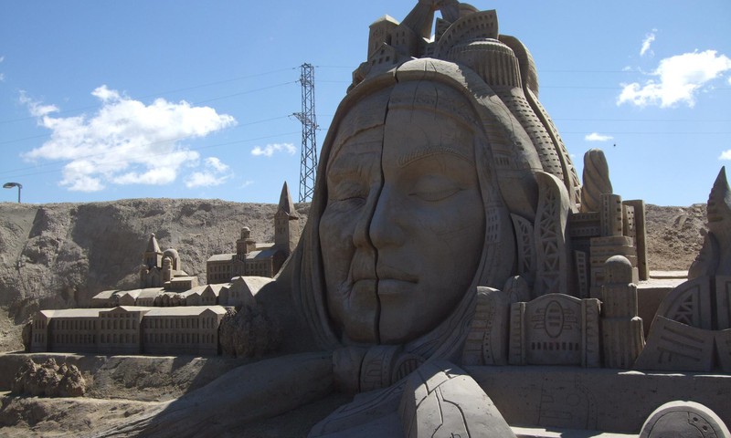 Фестиваль песчаных скульптур в Елгаве