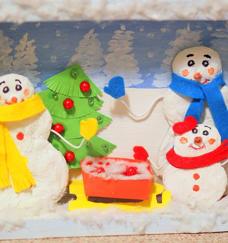 Семейство снеговиков своими руками