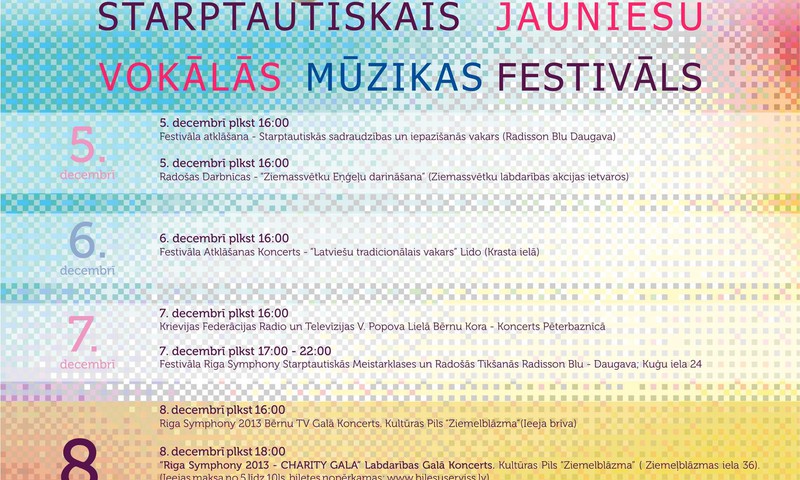Международный Фестиваль молодых вокалистов Riga Symphony 2013 пройдет в Риге во второй раз