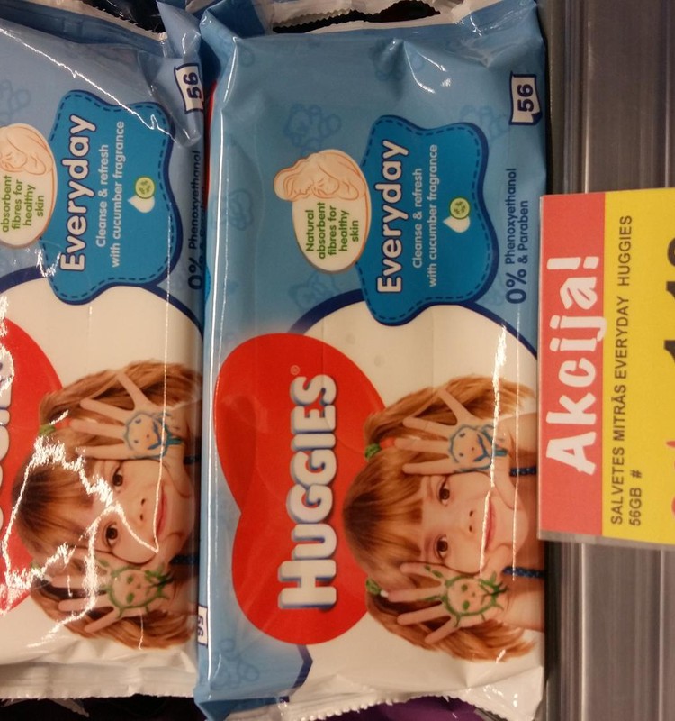 Влажные салфетки Huggies Everyday по привлекательной цене в магазинах Top!