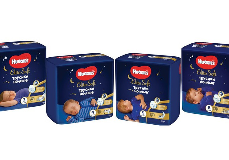 НОВИНКА! Ночные подгузники-трусики Huggies® Elite Soft