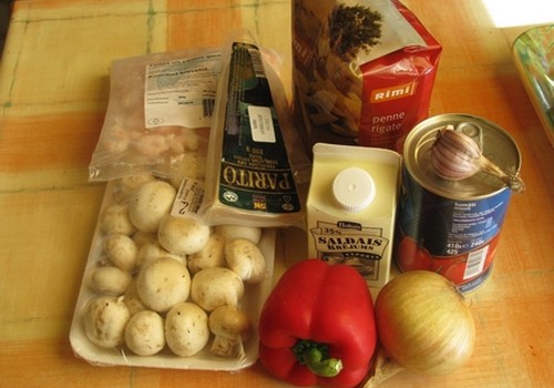 Итальянская паста с креветками 