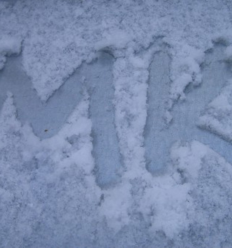 И у нас в Резекне выпал снег!