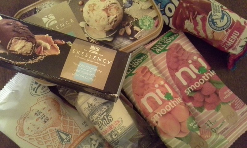 100 грамм холодного мороженого