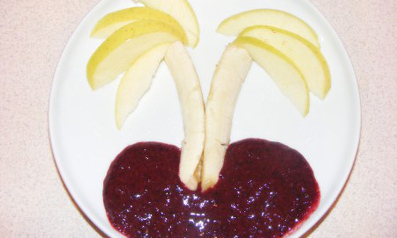 Детское фруктово-ягодное пюре "Банановый рай"