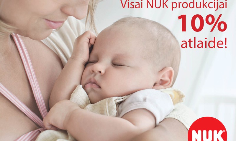 В «Mēness aptiekа» на ВСЮ продукцию NUK скидка 10%