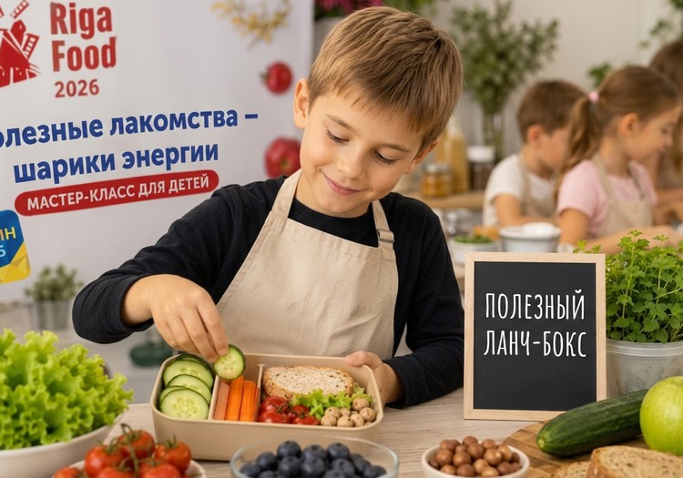 Маленькие повара научатся готовить и питаться правильнее на выставке Riga Food 2026