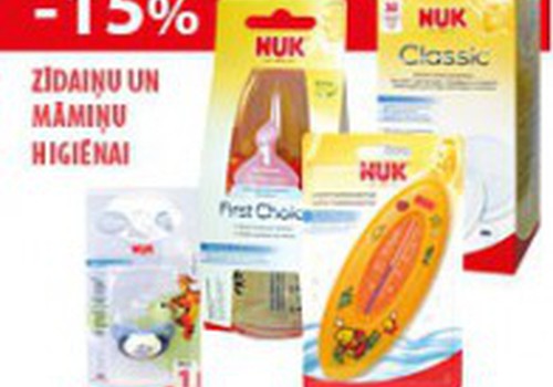 В сентябре на всю продукцию NUK в Euro аптеке скидка в 15%