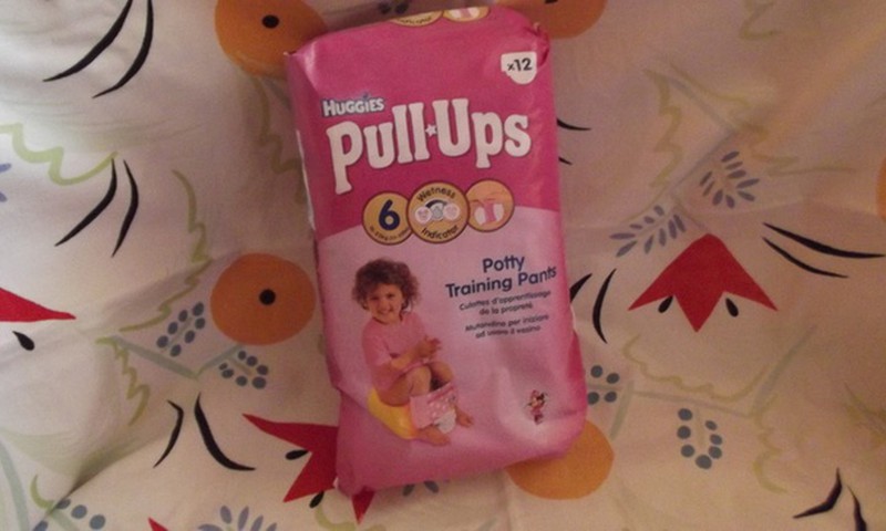 Попробовали розовые подгузники Huggies Pull Ups