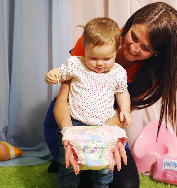 Каков размер упаковки с подгузниками Huggies® Pull-Ups®?