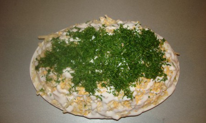 Селедка под сырной шубой