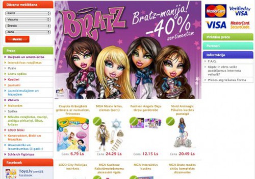 Загляни в крупнейший интернет-магазин игрушек Латвии - Toys.lv!
