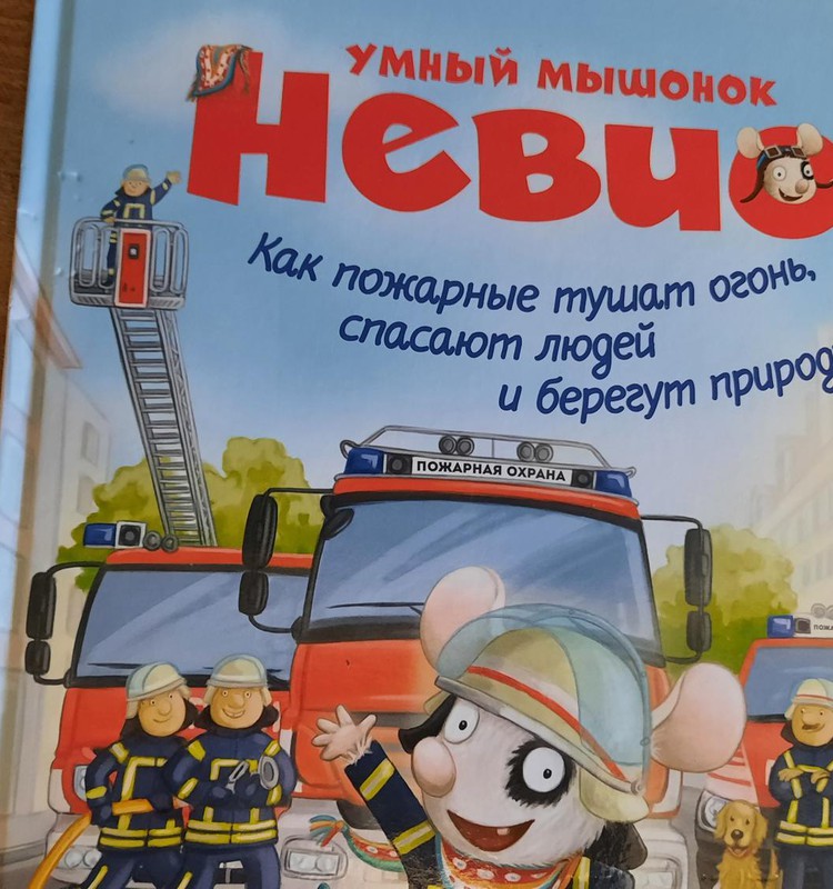 Книжный клуб: “Умный мышонок Невио. Как пожарные тушат огонь, спасают людей и берегут природу?”
