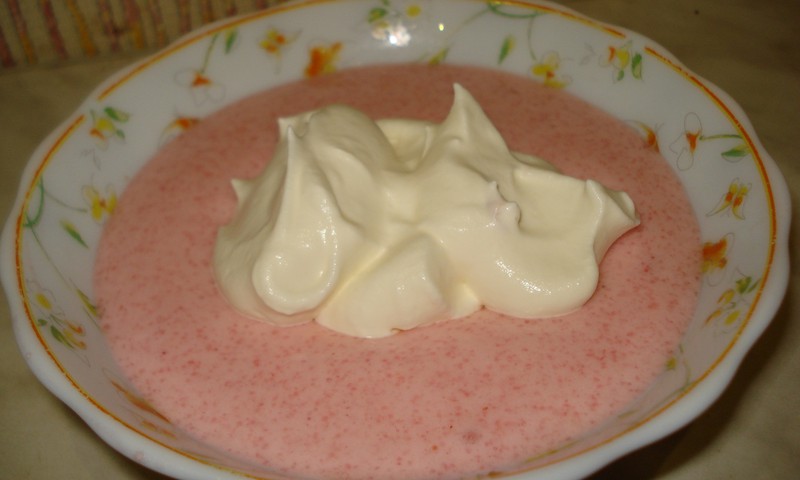  Мой рецепт клюквенного мусса:)
