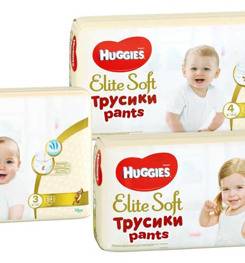 Huggies® Elite Soft Pants - подгузники-трусики из дышащих материалов!