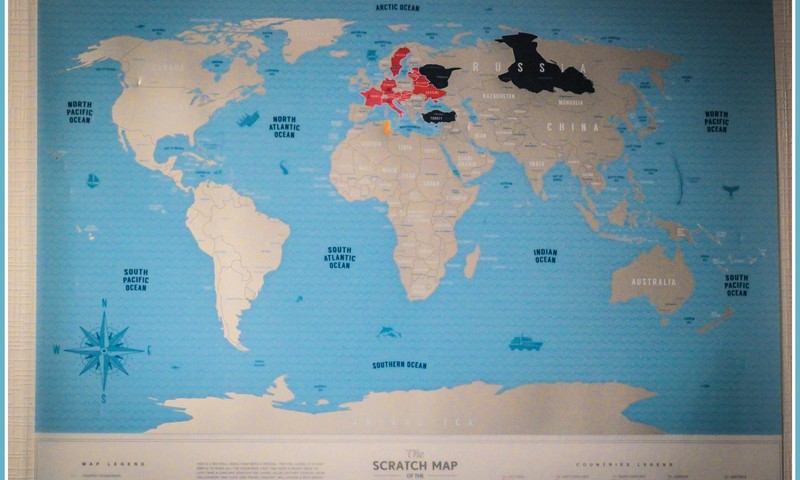 Скретч-карта мира: а вы бы приобрели?