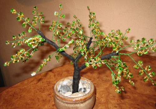Дерево из бисера в подарок любимой сестре