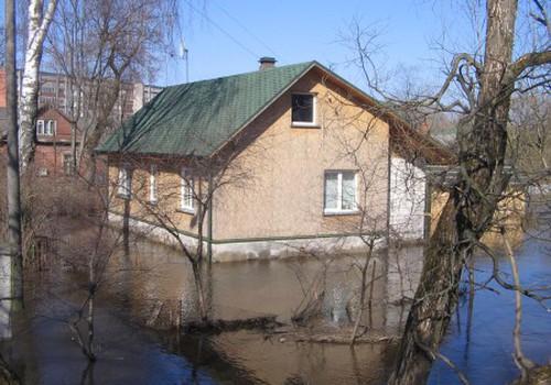 В Резекне - весеннее наводнение