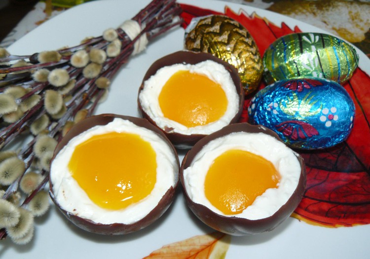 Пасхальные шоколадные яйца