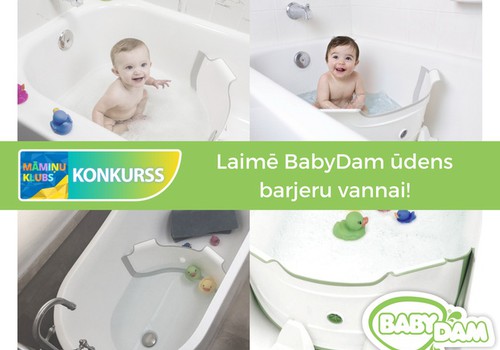 КОНКУРС Facebook: водный барьер для ванны BabyDam выиграла...