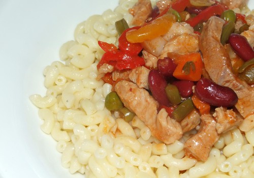 Тушёные овощи с мясом