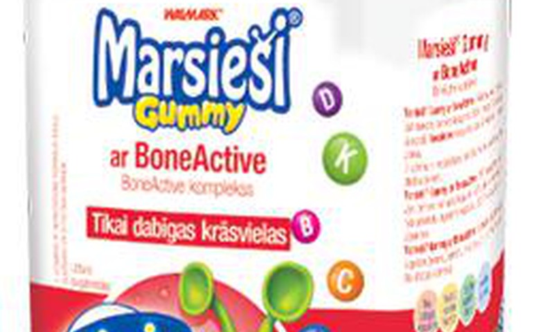 КОНКУРС: Выиграй витамины Marsieši® Gummy с BoneActive для своего активного малыша!