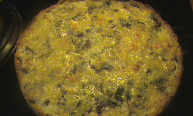 Пирог с лисичками