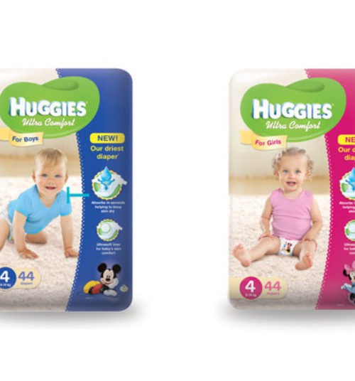Улучшенные Huggies® Ultra Comfort для мальчиков и девочек!