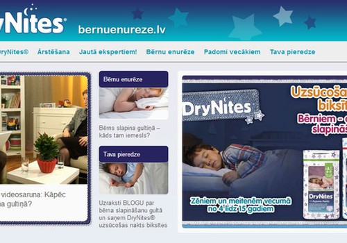 Поддержка для родителей, дети которых писают в постель www.bernuenureze.lv!