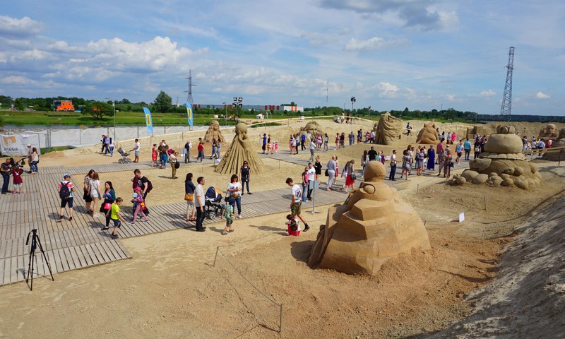 Фестиваль песчаных скульптур в Елгаве