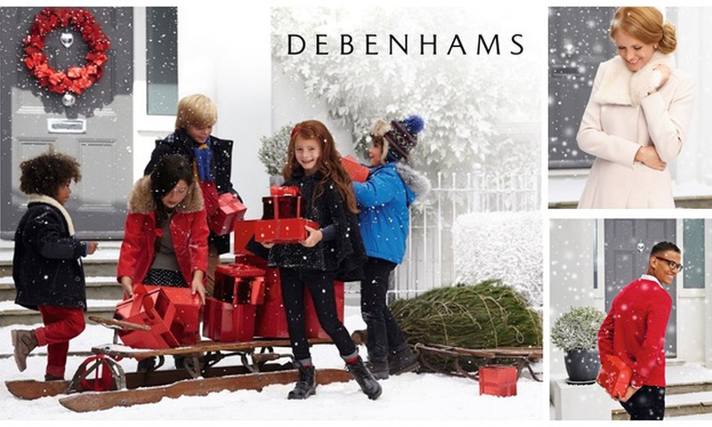 Собирайся на праздник и получи подарочную карту на 50 евро от Debenhams