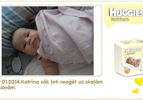 Катрина растёт вместе с Huggies® Newborn: 85 день