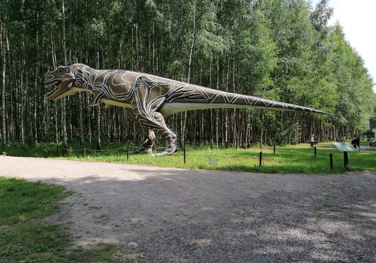 Паланга - парк динозавров в районе усадьбы Радайляй