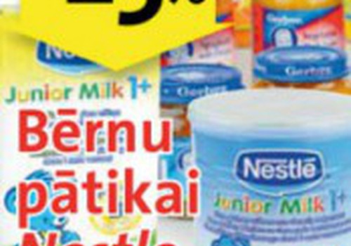 Только ещё сегодня детское питание Nestle можно приобрести с 25% скидкой!