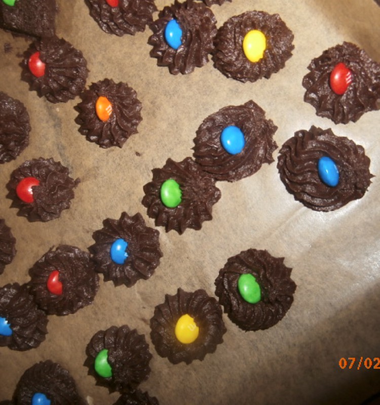 Мягкое шоколадное печенье с M&M’s