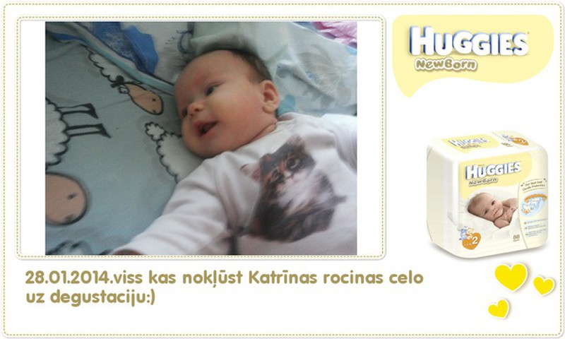 Катрина растёт вместе с Huggies® Newborn: 94 день