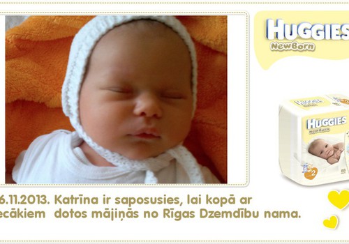 Катрина растёт вместе с Huggies® Newborn: 9 день
