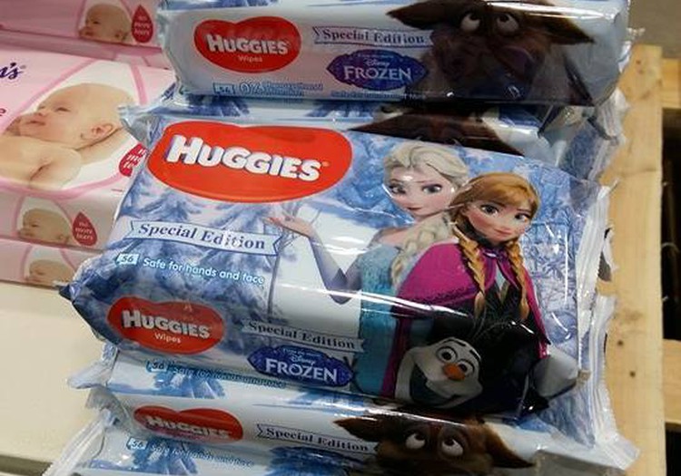 Хорошее предложение на влажные салфетки Huggies в Depo