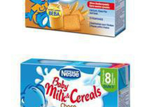 Питьевую молочную кашу Nestlé получает…